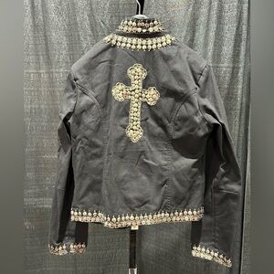 Gordon James Studded embellished  Black Jacket Size Medium